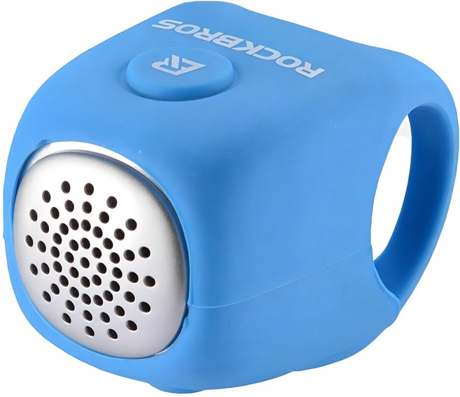 락브로스 실리콘 자전거 전자벨, 블루, 1개