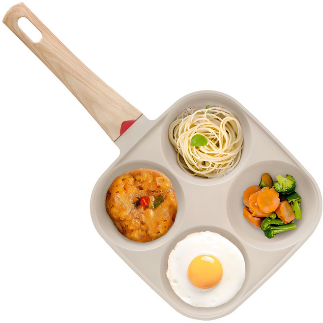 르메이드 인덕션 키친 4구 에그팬, 36.5cm, 1개