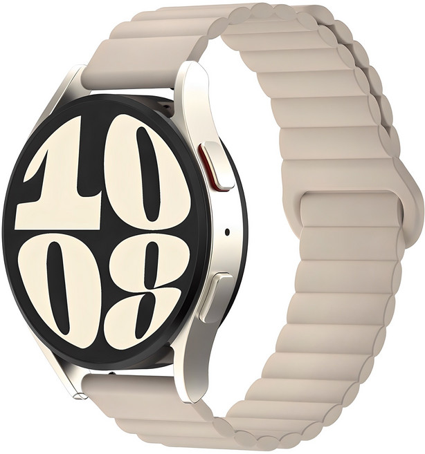 SKY 팔레트 스마트워치 마그네틱 실리콘 스트랩, 샌드 베이지, 1개