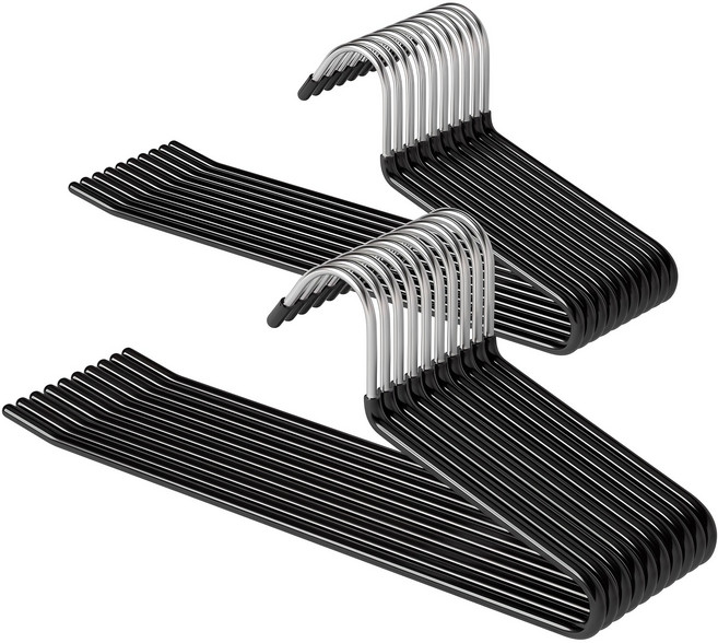 코멧 홈 논슬립 바지걸이, 블랙, 20개