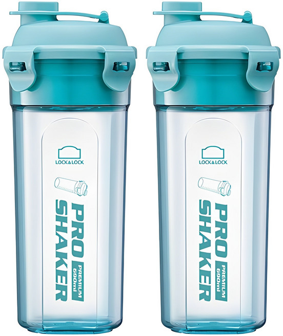 프로쉐이커 프리미엄 트라이탄 쉐이커, 민트, 690ml, 2개