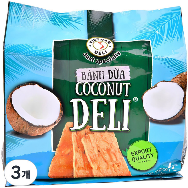 베트남델리 반두아 코코넛 델리 비스킷, 150g, 3개