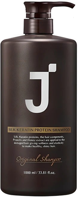 제이숲 실크 케라틴 단백질 샴푸, 1L, 1개 - 쿠팡