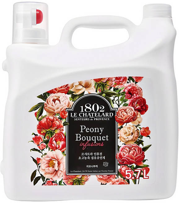 르샤트라1802 인퓨전 섬유유연제 피오니부케 본품, 5.7L, 1개입, 1개