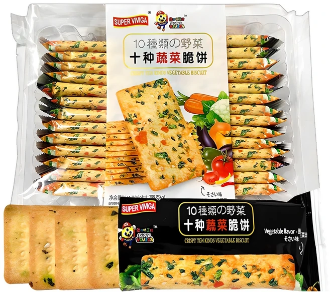 슈퍼비비가 크리스피 10가지 야채맛 비스킷, 288g, 1개 - 쿠팡
