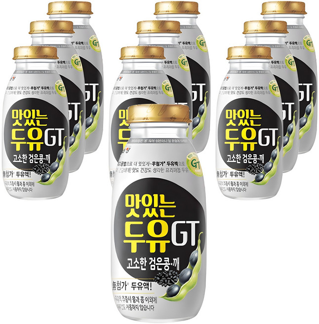 맛있는두유GT 고소한 검은콩 깨, 200ml, 10개