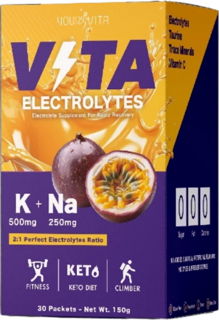 YOURS VITA 機能型電解質百香果口味, 150g, 1盒裝