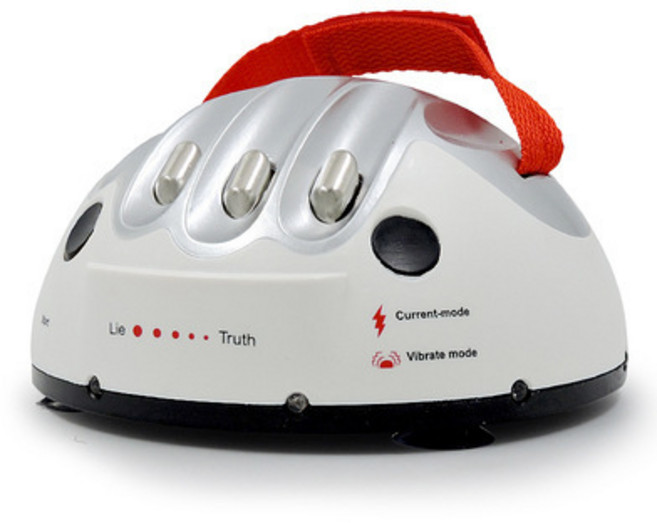 測謊儀 派對遊戲 趣味懲罰玩具, 白色, 1個