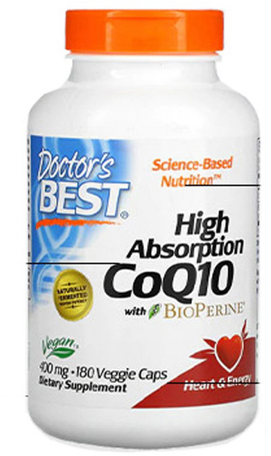 Doctor's BEST High Absolution輔酶Q10素食膠囊 400mg, 180顆, 1罐