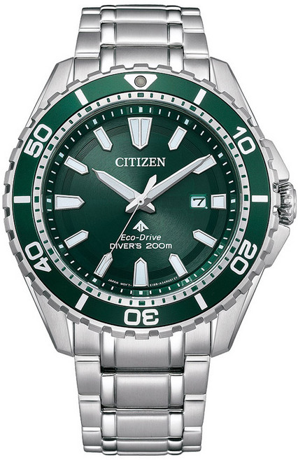 CITIZEN 男款Promaster Marine Eco-Drive 200m潛水金屬腕錶 BN0199-53X