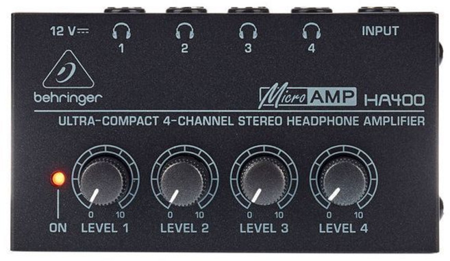 Behringer MicroAMP HA400 四通道耳機分配器 公司貨