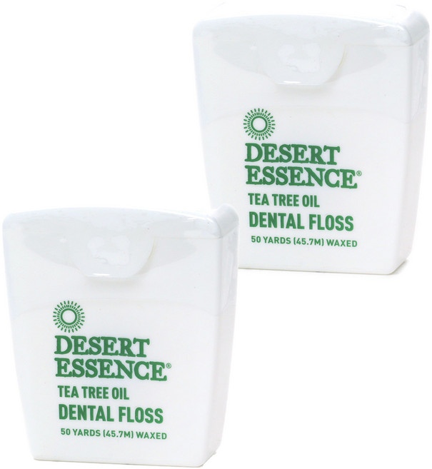 DESERT ESSENCE 茶樹精油牙線 45.7m, 1入, 2個