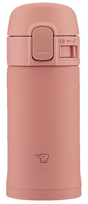 ZOJIRUSHI 象印 一鍵式不鏽鋼輕量保溫保冷隨行杯 SMPD20PM, 1個, 200ml, 赤陶色