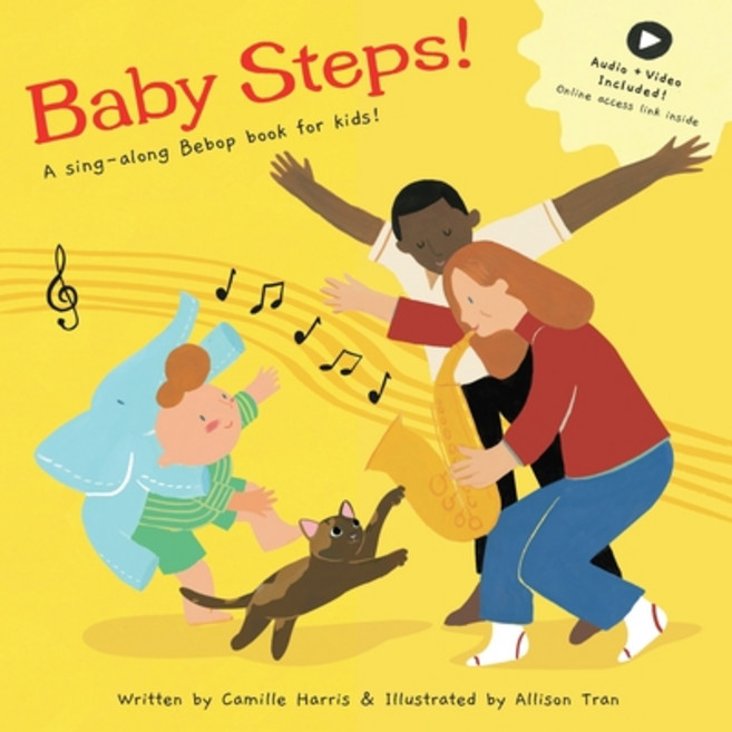 (英文圖書)Baby Steps: A sing-along Bebop book for kids! 平裝版, Leaf & Branch Press, 英文