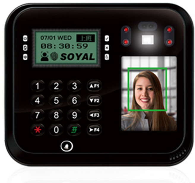 昌運 SOYAL AR-837-EA E2 臉型辨識 EM 125K TCP/IP 黑色 門禁考勤打卡鐘, 1個, 數量