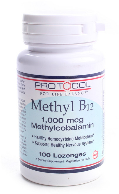 PROTOCOL FOR LIFE BALANCE 甲基鈷胺素 B-12 1000mcg 錠劑, 1個, 100 件