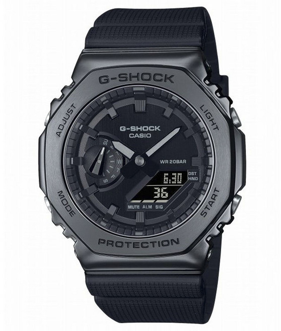 CASIO 卡西歐 G-SHOCK 男性 WR 20BAR 運動手錶 GM-2100BB-1AJF
