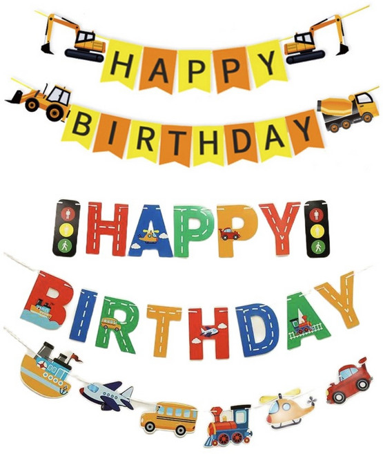 兒童生日派對裝飾拉旗, 新款生日太空人