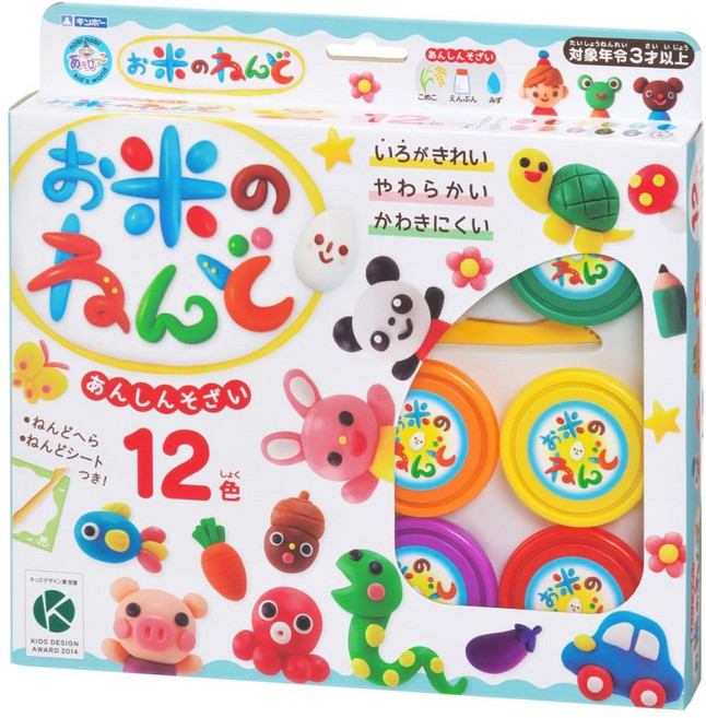 Gincho 安全米黏土 12色, Multicolor pack, 詳見包裝, 詳見包裝