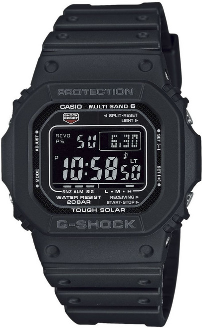 CASIO 卡西歐 G-SHOCK 六局電波抗衝擊太陽能20bar男性運動手錶GW-M5610U-1BJF