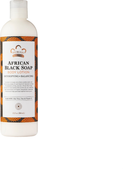 NUBIAN HERITAGE 非洲黑皂乳液, 1入, 384ml
