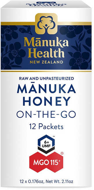 Manuka Health On-The-Go麥蘆卡蜂蜜飲隨身包 MGO 115+ UMF 6+ 12包入, 60g, 1盒
