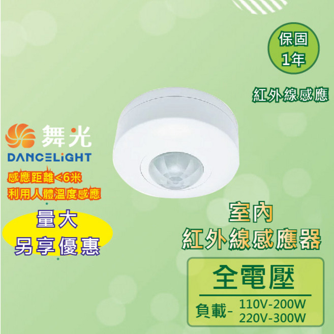 舞光 DANCELIGHT 室內紅外線感應器 RP-IS1024, 白色, 1個
