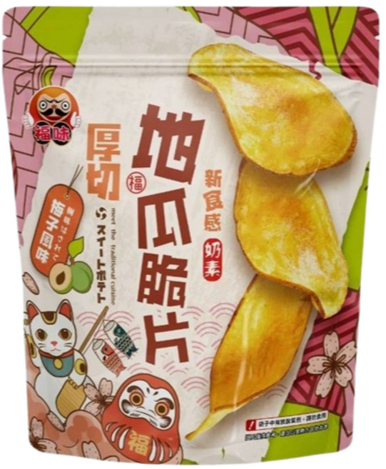 福味 厚切地瓜脆片, 梅子風味140g, 140g, 1個