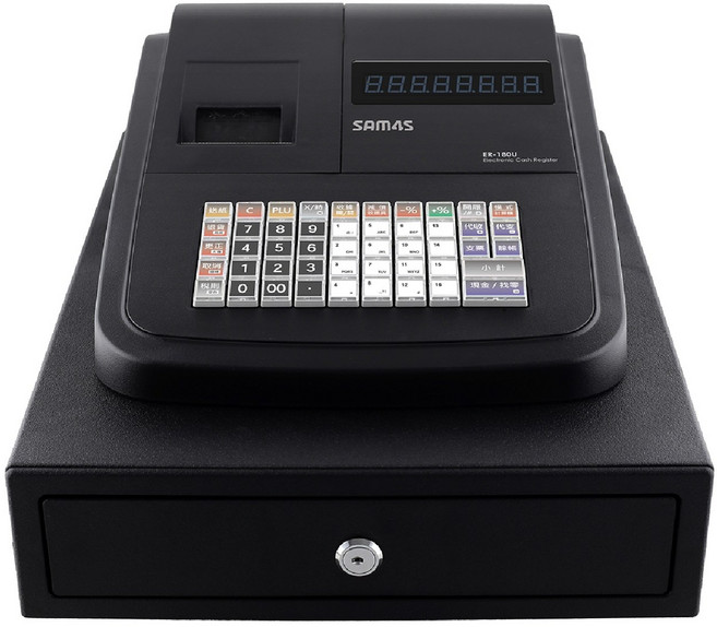 SAM4S ER-180U 電子收據收銀機 黑色, 黑