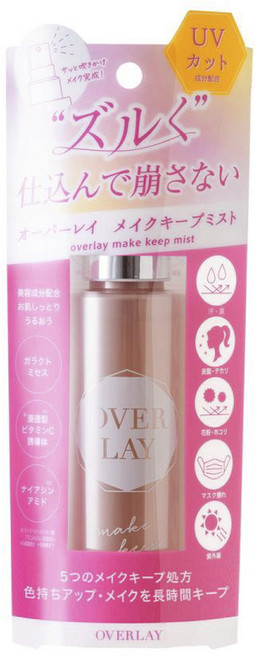 OVER LAY 抗UV光透定妝噴霧, 100ml, 1瓶