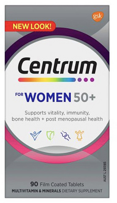 Centrum 善存 50歲以上女性適用綜合維他命膜衣錠, 1罐, 90顆