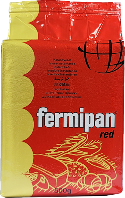 Fermipan 滿點 即發酵母 (紅色包裝 低糖用), 500g, 1個