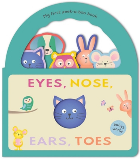 (英文圖書)Eyes Nose Ears Toes: My First Peek-A-Boo Book: Board Book with Handle Board Books, Lake Press, 英文, 硬頁書