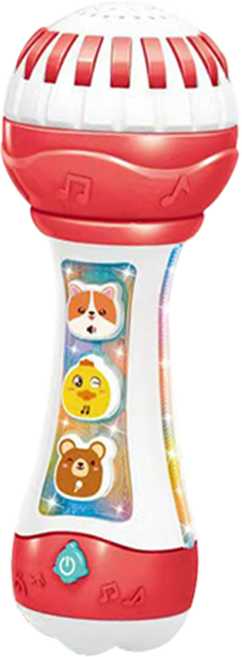A0548 兒童聲光音樂麥克風玩具, 粉色, 1個