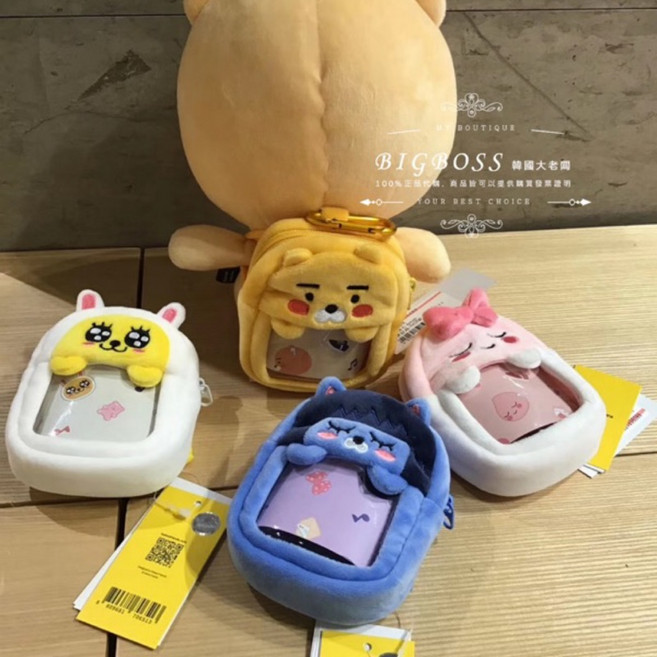 KAKAO FRIENDS 迷你背包造型AirPod保護袋 APEACH-現貨, APEACH-現貨￼