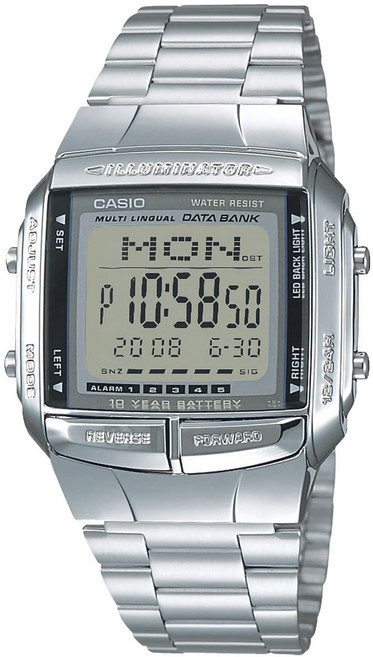 CASIO 卡西歐 男款illuminator金屬手錶 DB-360-1AJH
