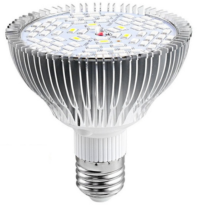 全光譜78 E27植物燈泡 50W LED植物生長燈 夾燈 多肉植物燈, 詳見商品包裝, 1個