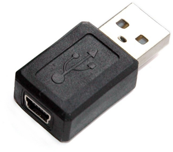 fujiei USB A公轉Mini USB母轉接頭, 1個, SR1017