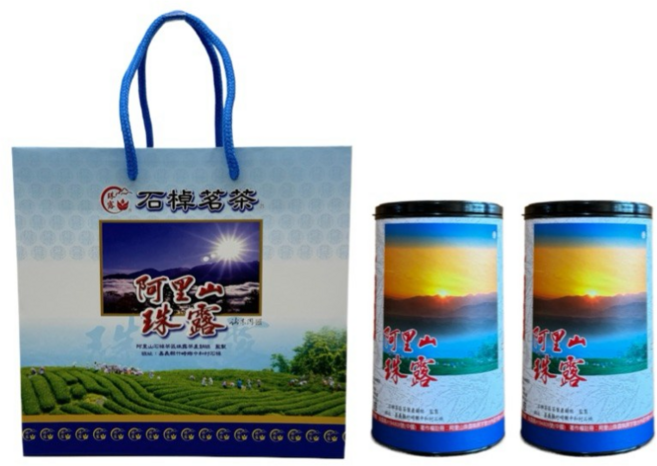 【有纖擇茗】阿里山珠露烏龍茶150克x4罐 共1斤禮盒裝, 150g, 1套裝, 4罐