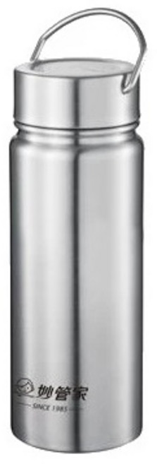 妙管家長效真空運動瓶 HKVC-750 保溫保冷 食品級不鏽鋼, 銀, 1個, 750ml