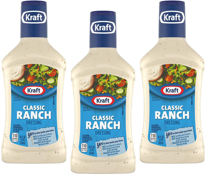 Kraft 卡夫 精選沙拉醬, 3個, 473ml