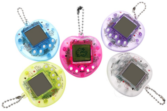 Jia Yuan 愛心電子寵物機 迷你懷舊遊戲機, 愛心寵物機, 1個
