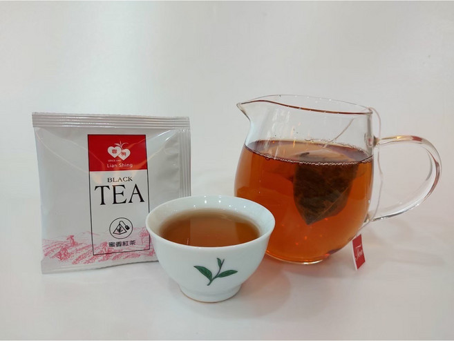 Lian Shing 聯興 蜜香紅茶三角包 台灣在地茶葉 獨立包裝 方便沖泡 醇厚蜜香 2G 50包, 1套
