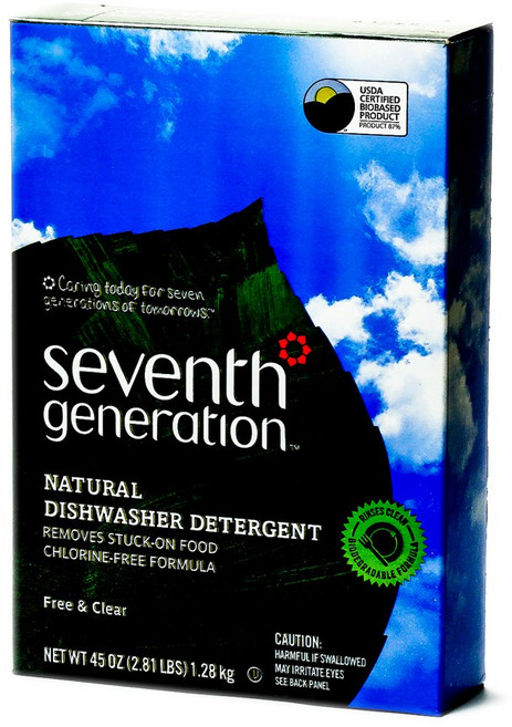 Seventh GENERATION 淨七代 洗碗機用廚房洗滌劑, 1個, 1.28kg