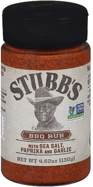 Stubbs 海鹽紅椒粉蒜香燒烤醃料, 1罐, 130g