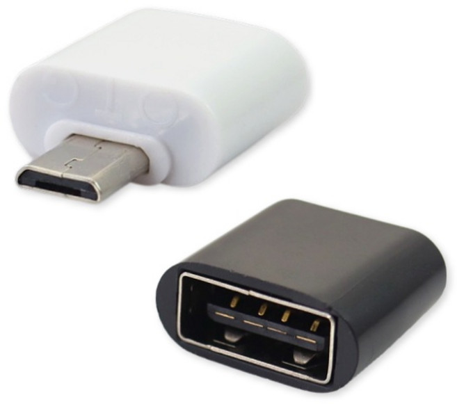 Micro USB OTG 迷你加長轉接頭 適用 安卓手機 資料傳輸, 黑, 無, 1個