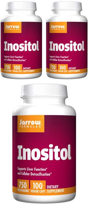 Jarrow FORMULAS 賈羅公式 肌醇植物膠囊 750mg, 100顆, 3罐