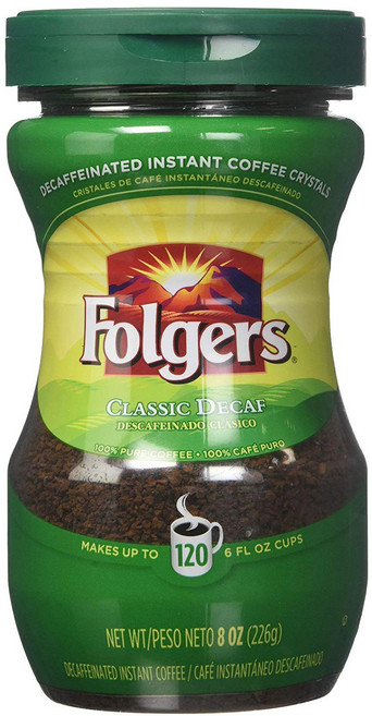 Folgers 經典低咖啡因即溶咖啡, 226g, 1罐, 1罐