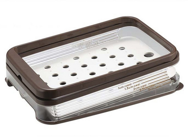 YOSHIKAWA 吉川 Home Bakery Club橫切型吐司切割器, 1個, 棕色