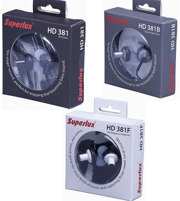 Superlux HD381系列 舒伯樂內耳耳機 多款可選, HD381